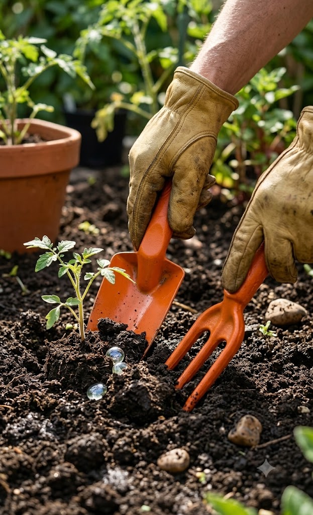 Garden Hand Hoe Tranceplanter  fork PPCP